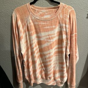 Aerie Peach Tie-Dye Sweatshirt